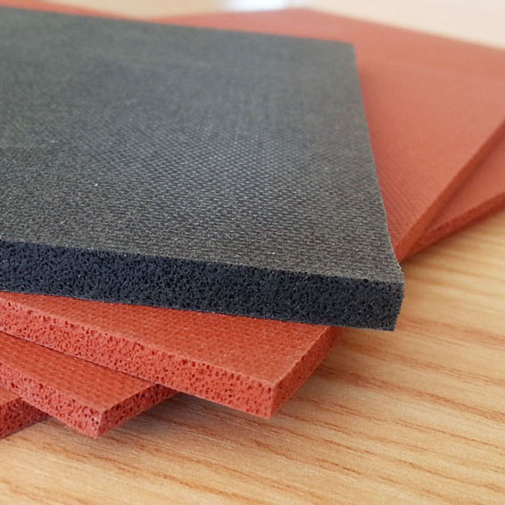 Foam silicone rubber sheet